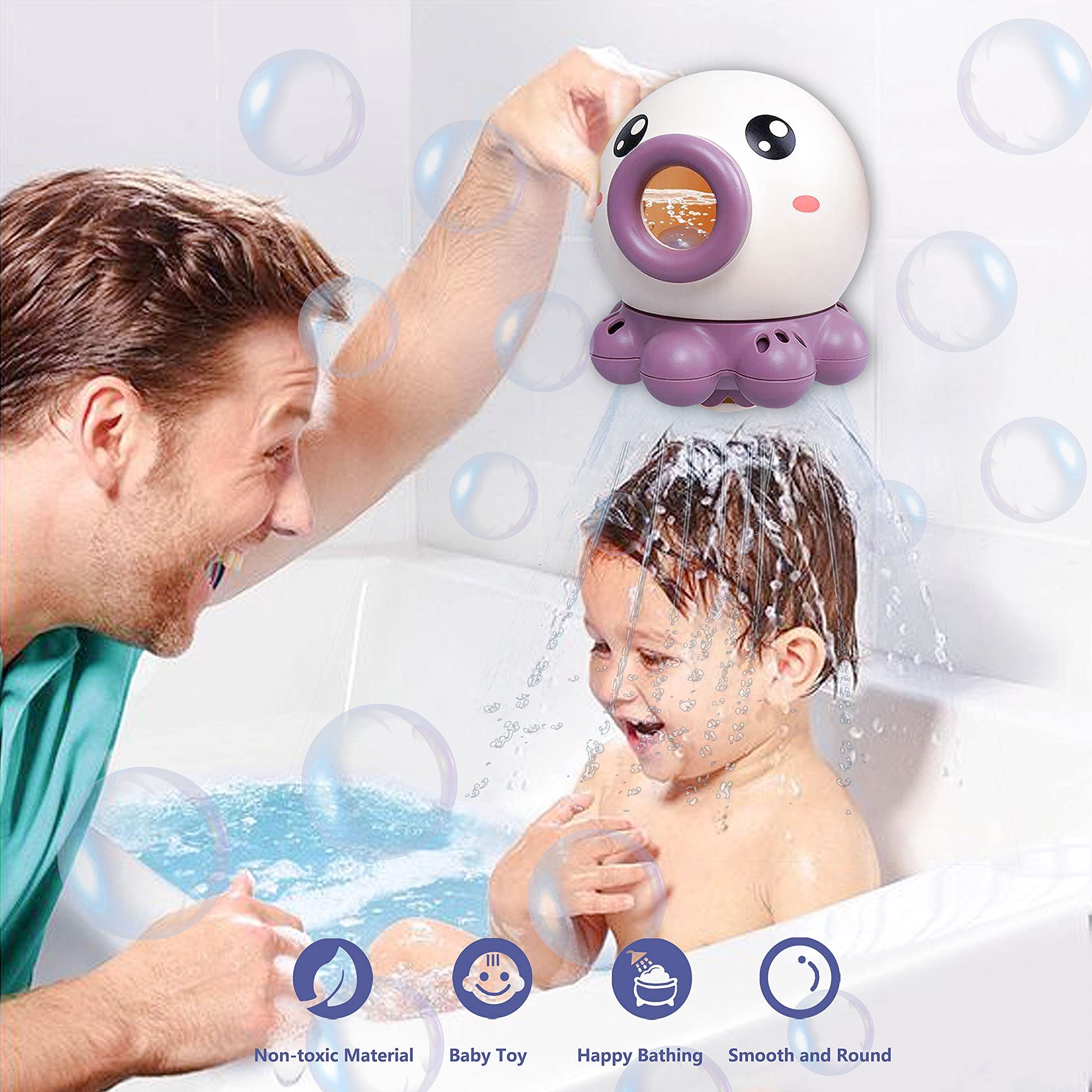 Octopus Fountain Bath Toy With Kids Water Toys