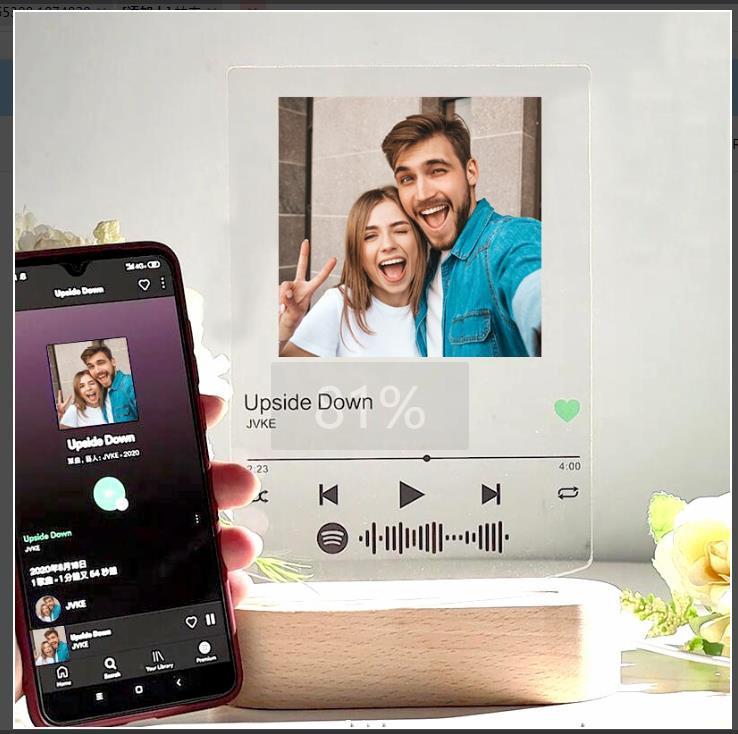 3D Dimmable USB Power Customized Colorful Photo Home Dacor Festival Gift