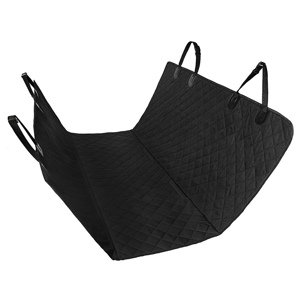 Pet Carrier Hammock Safety Protector Car Rear Back Seat Mat With Zipper And Pocket For Travel