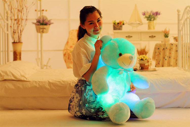 Creative Light Up LED Teddy Bear With Christmas Gift For Kids Pillow