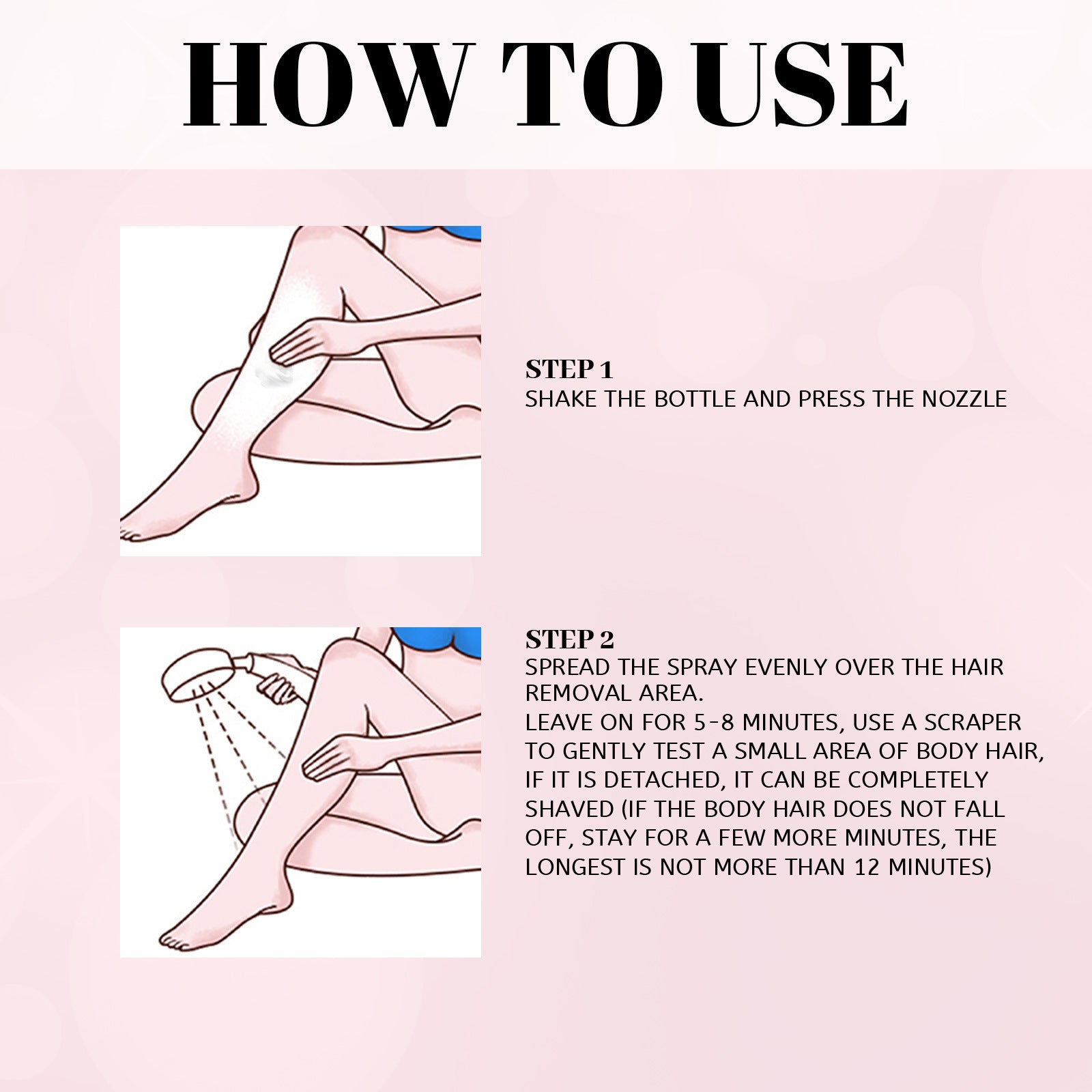 30ml & 100ml Hair Removal Spray
