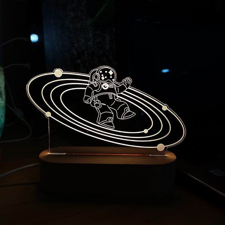 3D Dimmable USB Power Customized Colorful Photo Home Dacor Festival Gift