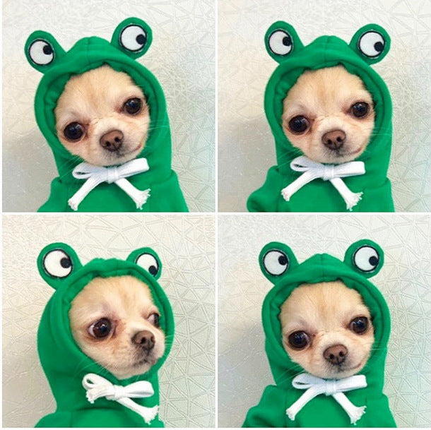 Dog Hoodies Winter Warm Fleece Pet Clothing Outfit