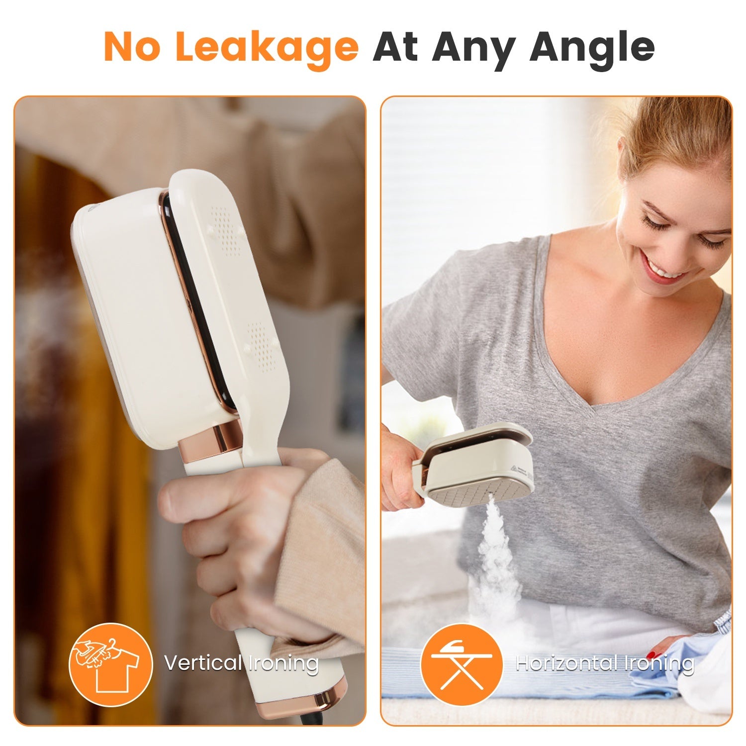3 In 1 Travel Steamer For Clothes With 180 Degree Flip Head