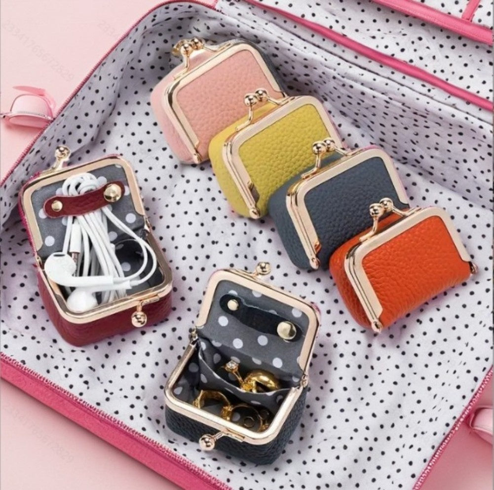 Portable Vintage Style Genuine Leather Coin Purse