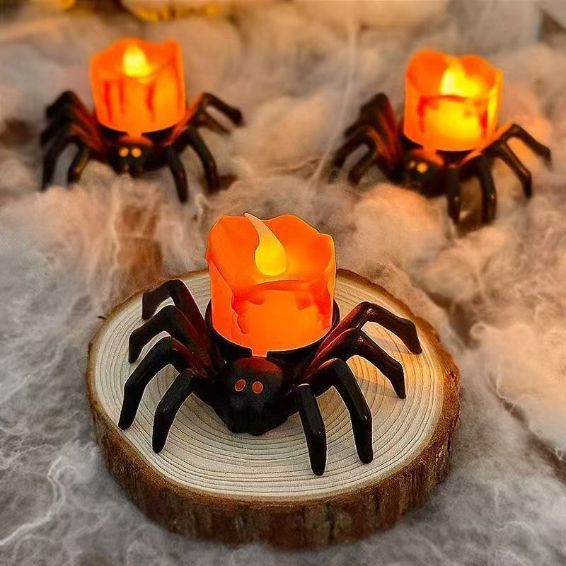 Luci notturne a forma di ragno per Halloween – Decorazioni per case infestate e feste
