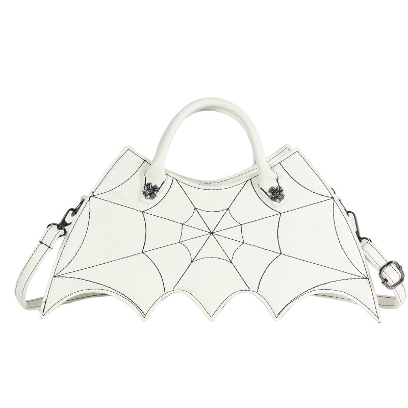 Borsa a tracolla a forma di ragnatela di Halloween – Borsa in stile Batgirl
