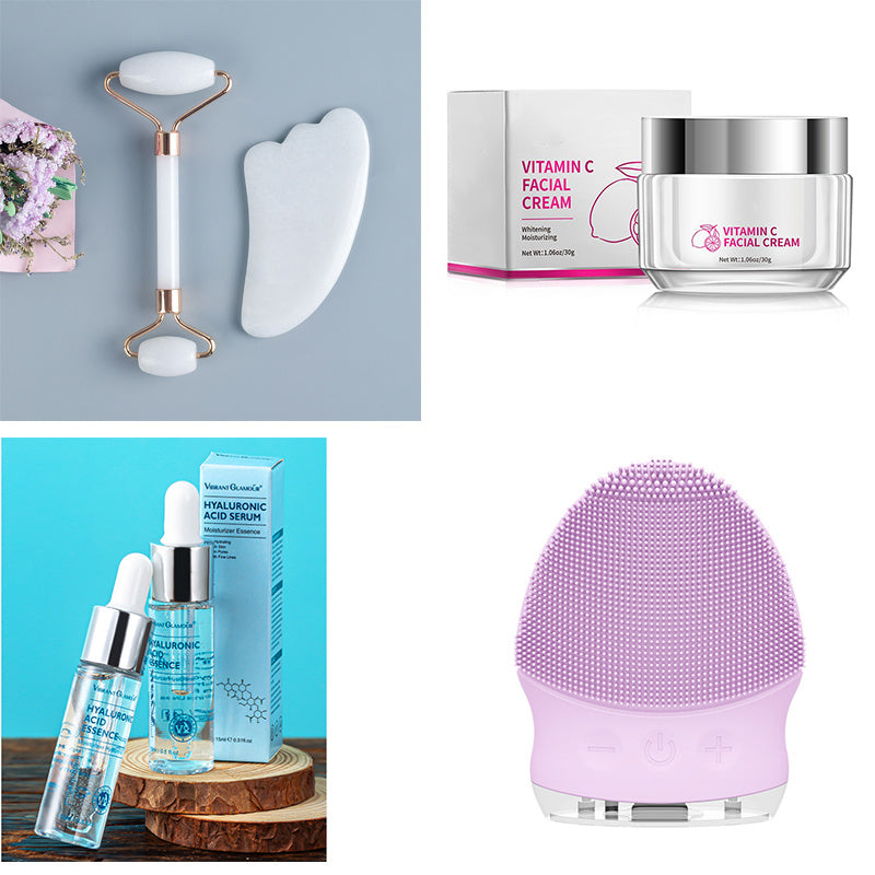 Hyaluronic Acid Face Serum With Anti-Aging Shrink Pore Whitening Moisturizing Face Cream Dry Skin Care