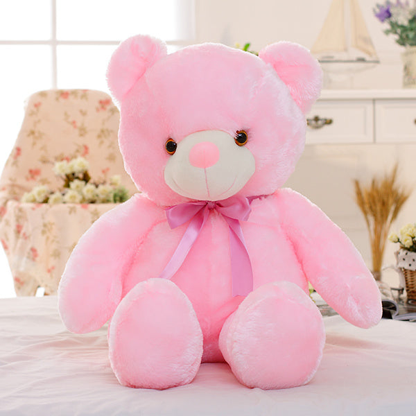 Creative Light Up LED Teddy Bear With Christmas Gift For Kids Pillow
