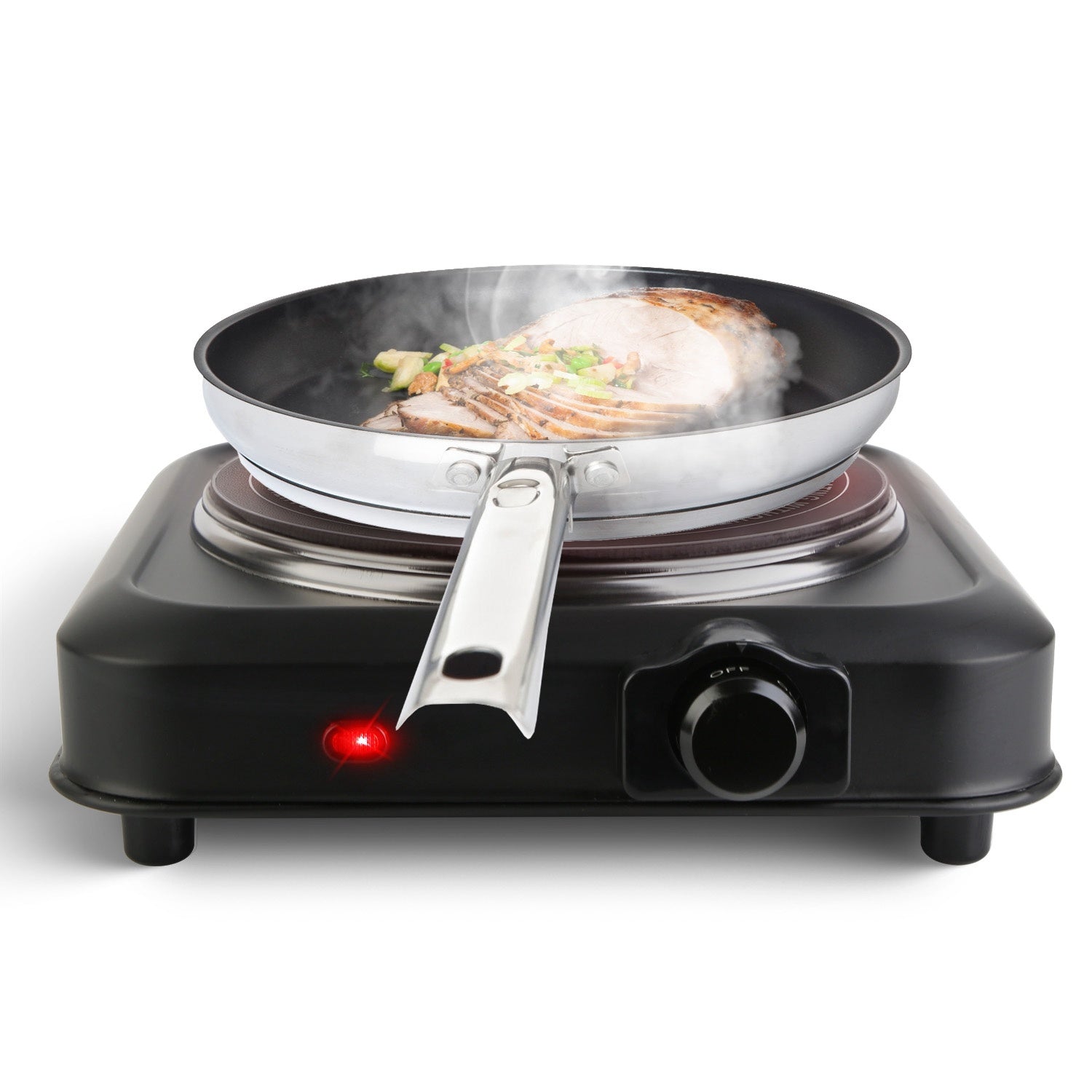 1Pc 1200W Electric Infrared Single Burner Portable Heating Hot Plate
