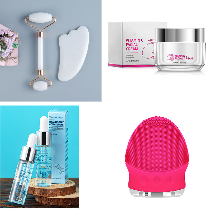 Hyaluronic Acid Face Serum With Anti-Aging Shrink Pore Whitening Moisturizing Face Cream Dry Skin Care