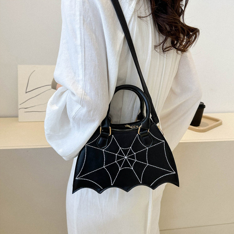 Borsa a tracolla da donna a forma di ragnatela di Halloween