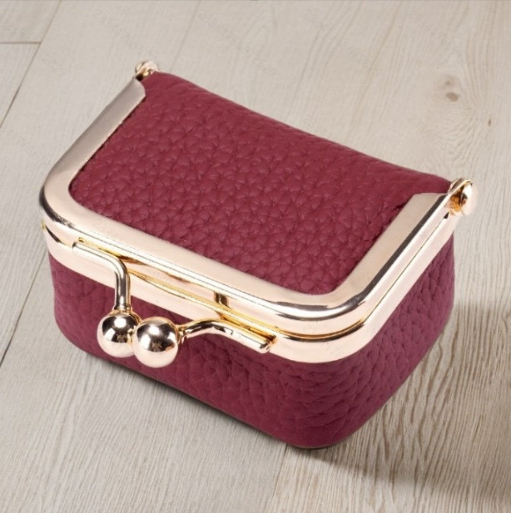 Portable Vintage Style Genuine Leather Coin Purse