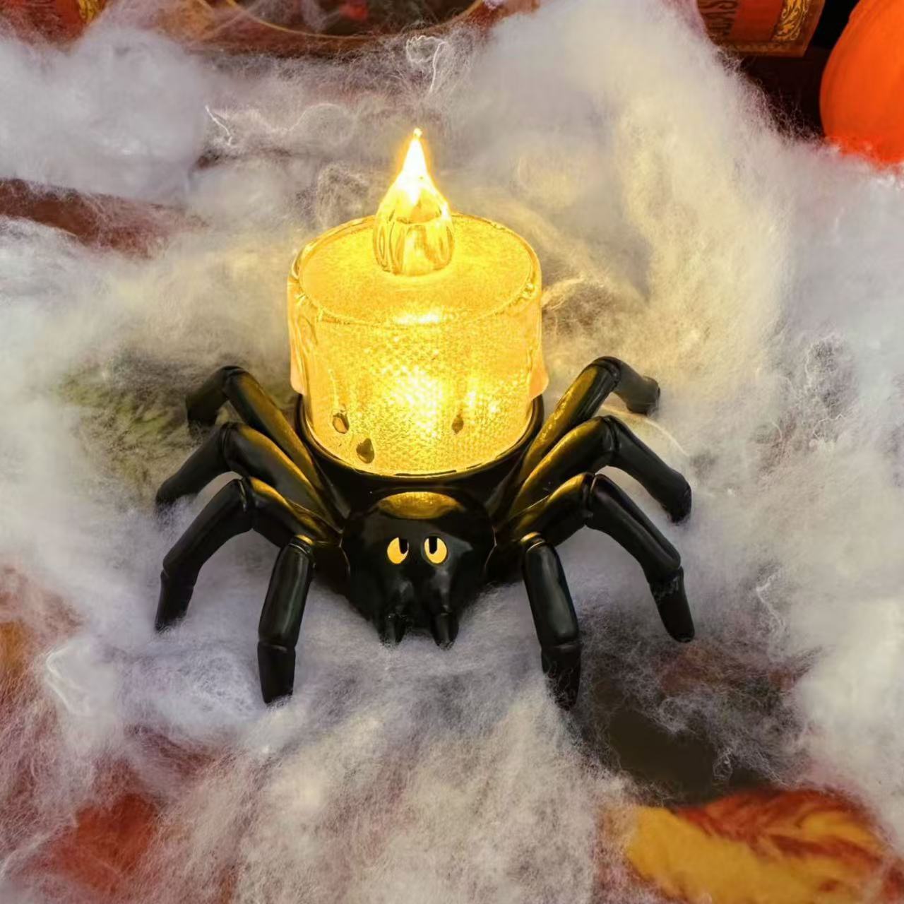 Luci notturne a forma di ragno per Halloween – Decorazioni per case infestate e feste