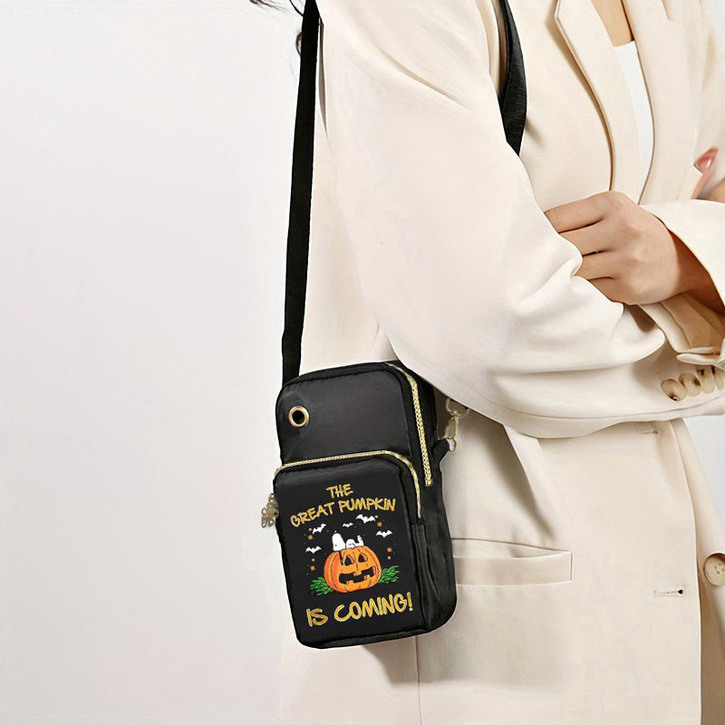 Mini borsa a tracolla a forma di zucca di Halloween