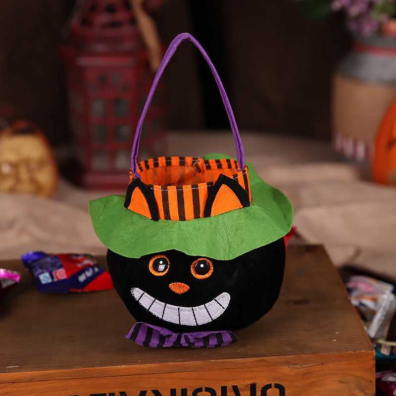 Graziosa borsa di caramelle a forma di zucca di Halloween - Cesto regalo per bambini e accessorio per cosplay