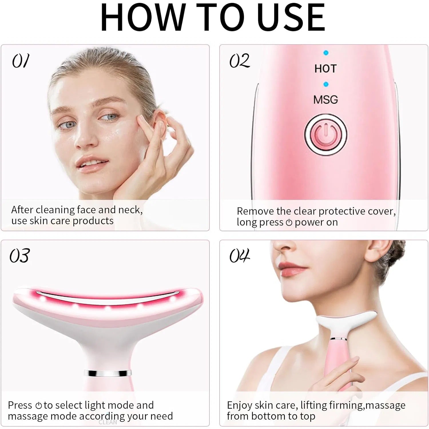 Skin Care Face Massage Tool With 3-in-1 Facial Massager