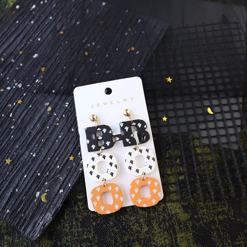 Orecchini di Halloween in pasta polimerica e vernice acrilica