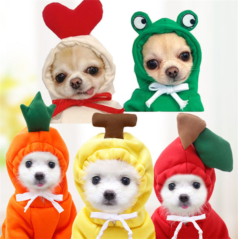 Dog Hoodies Winter Warm Fleece Pet Clothing Outfit
