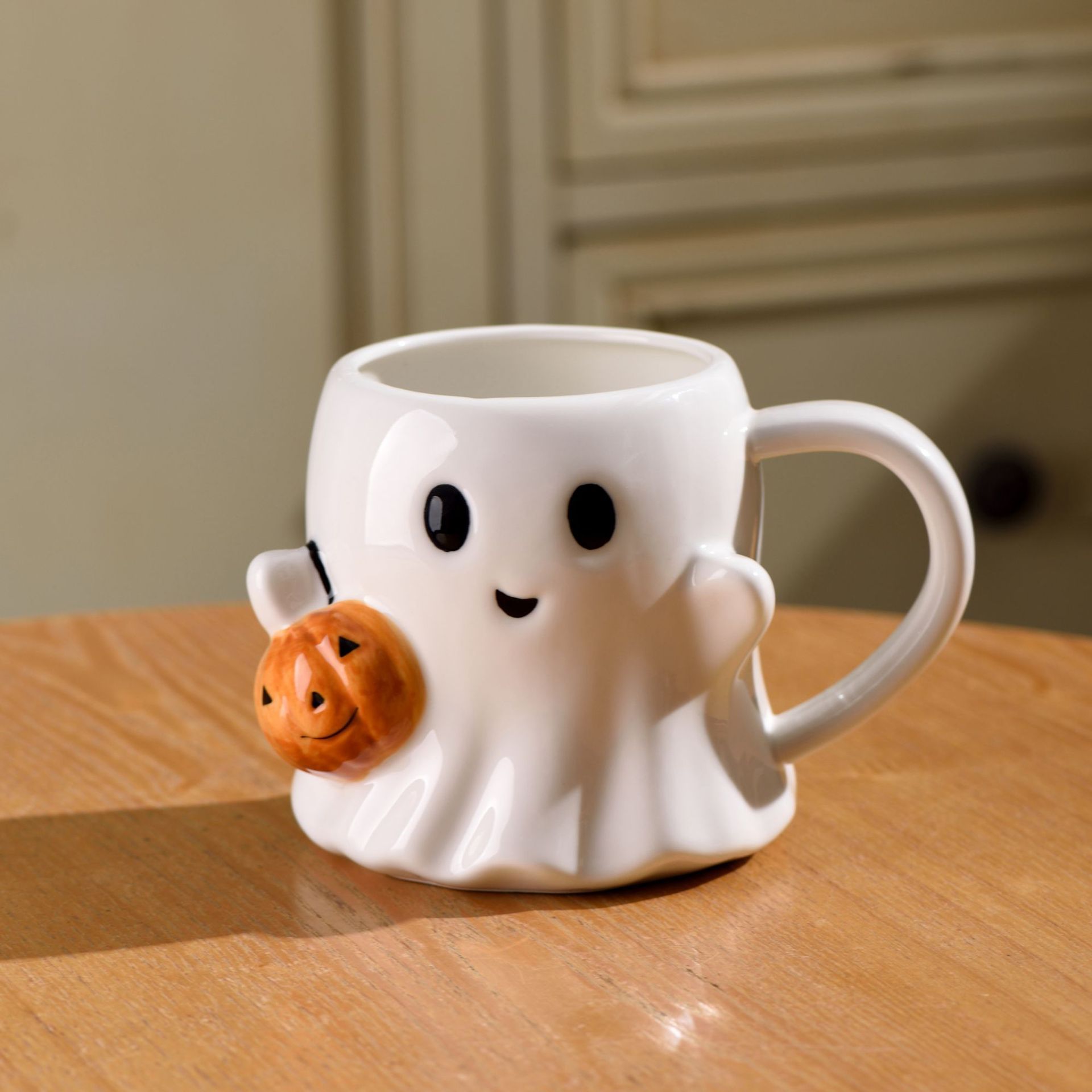 Bicchiere d'acqua creativo e carino a forma di zucca e fantasma per Halloween