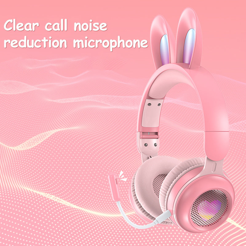 LED Rabbit Ear Wireless Headphones