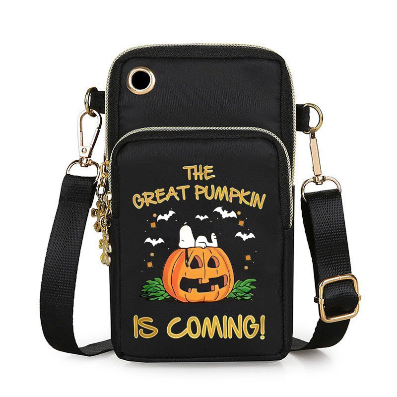 Mini borsa a tracolla a forma di zucca di Halloween