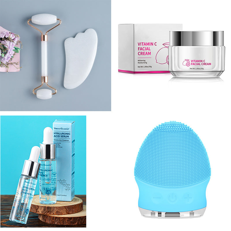 Hyaluronic Acid Face Serum With Anti-Aging Shrink Pore Whitening Moisturizing Face Cream Dry Skin Care