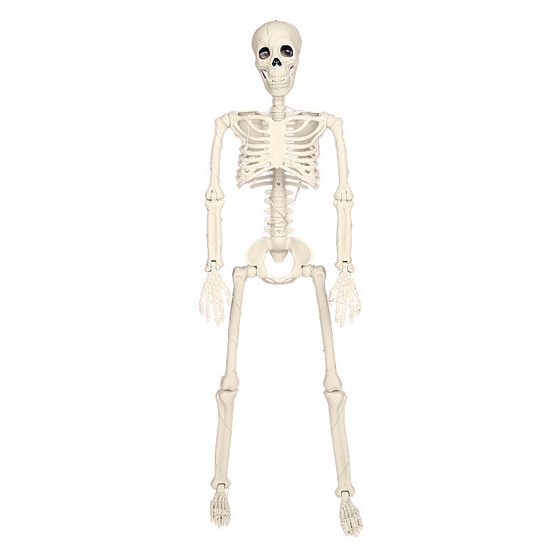 90cm Warm Light Stand-able Hanging Halloween Luminous Skeleton
