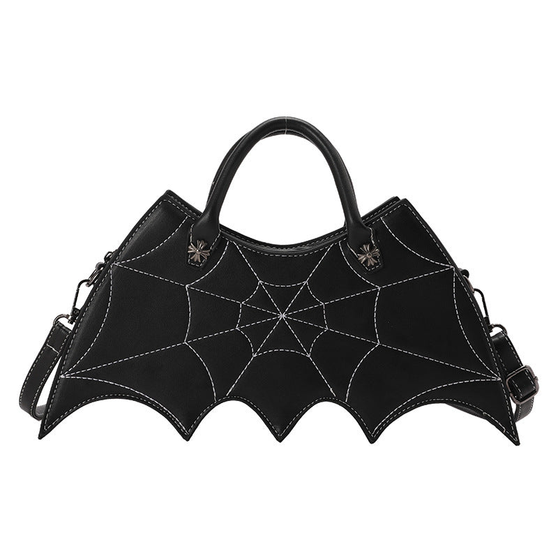 Borsa a tracolla a forma di ragnatela di Halloween – Borsa in stile Batgirl