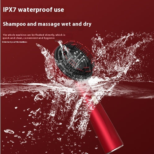 Home Scalp Drain Comb Red Light Anti-slip Hair Care Multi-functional Massage Comb