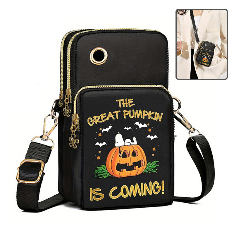 Mini borsa a tracolla a forma di zucca di Halloween