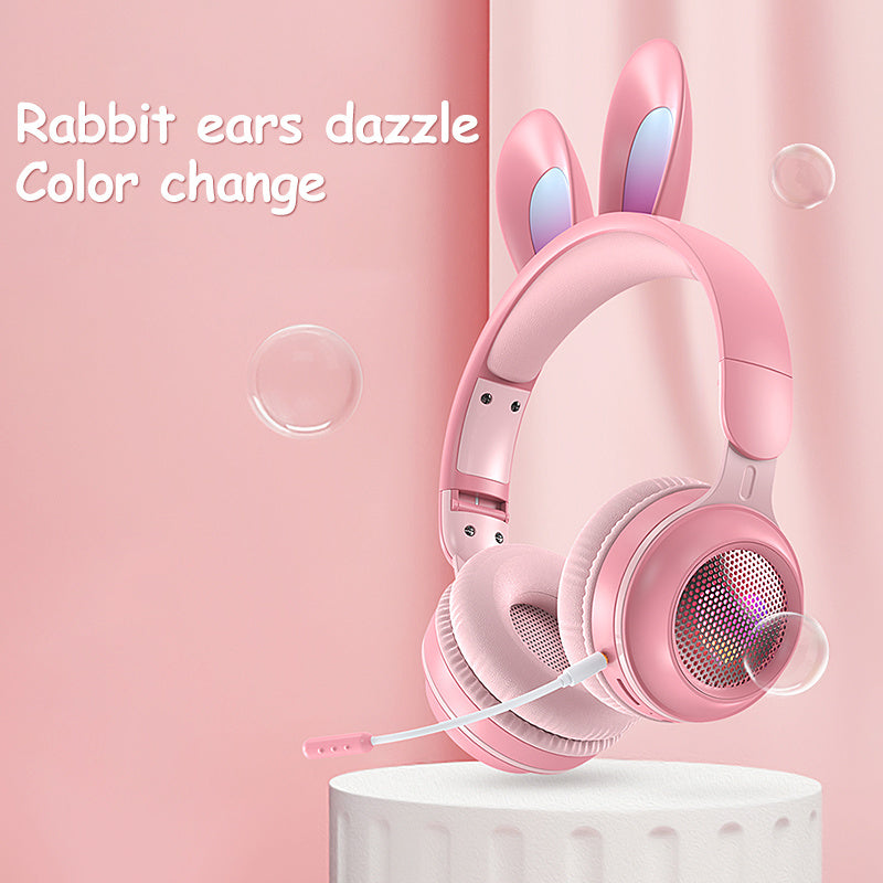 LED Rabbit Ear Wireless Headphones