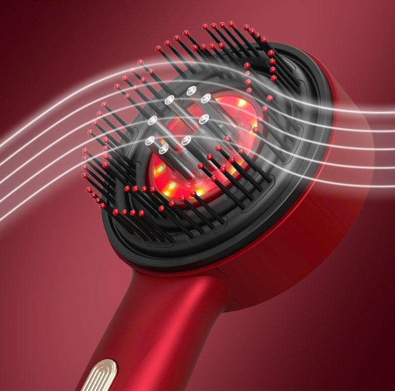 Home Scalp Drain Comb Red Light Anti-slip Hair Care Multi-functional Massage Comb
