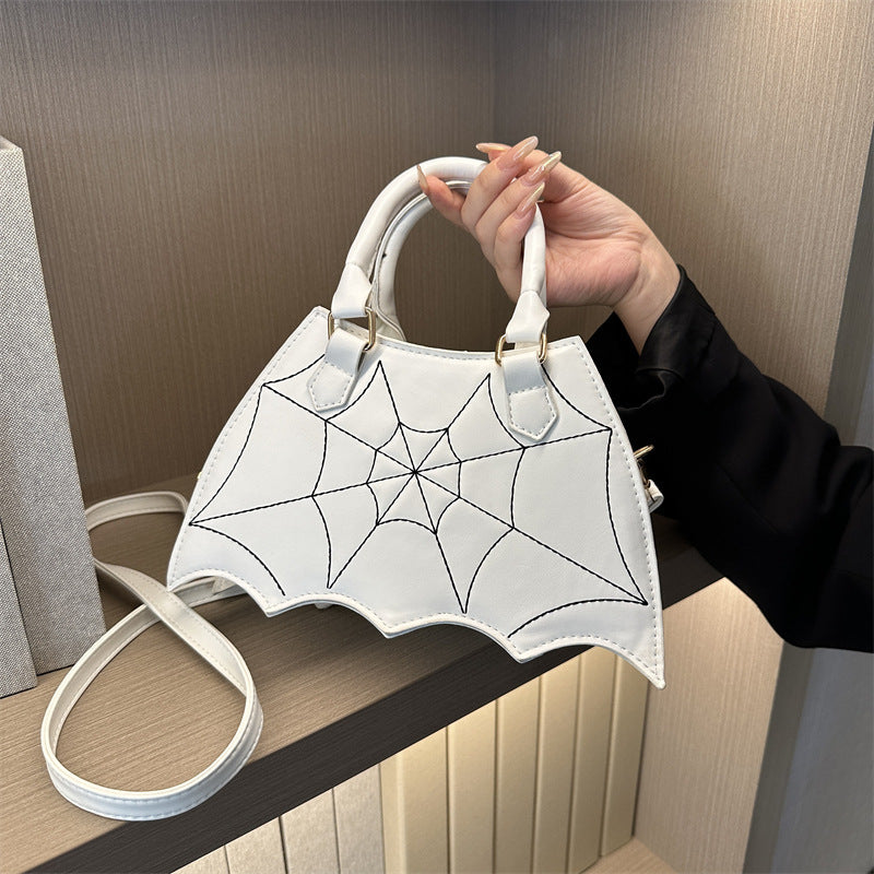 Borsa a tracolla da donna a forma di ragnatela di Halloween
