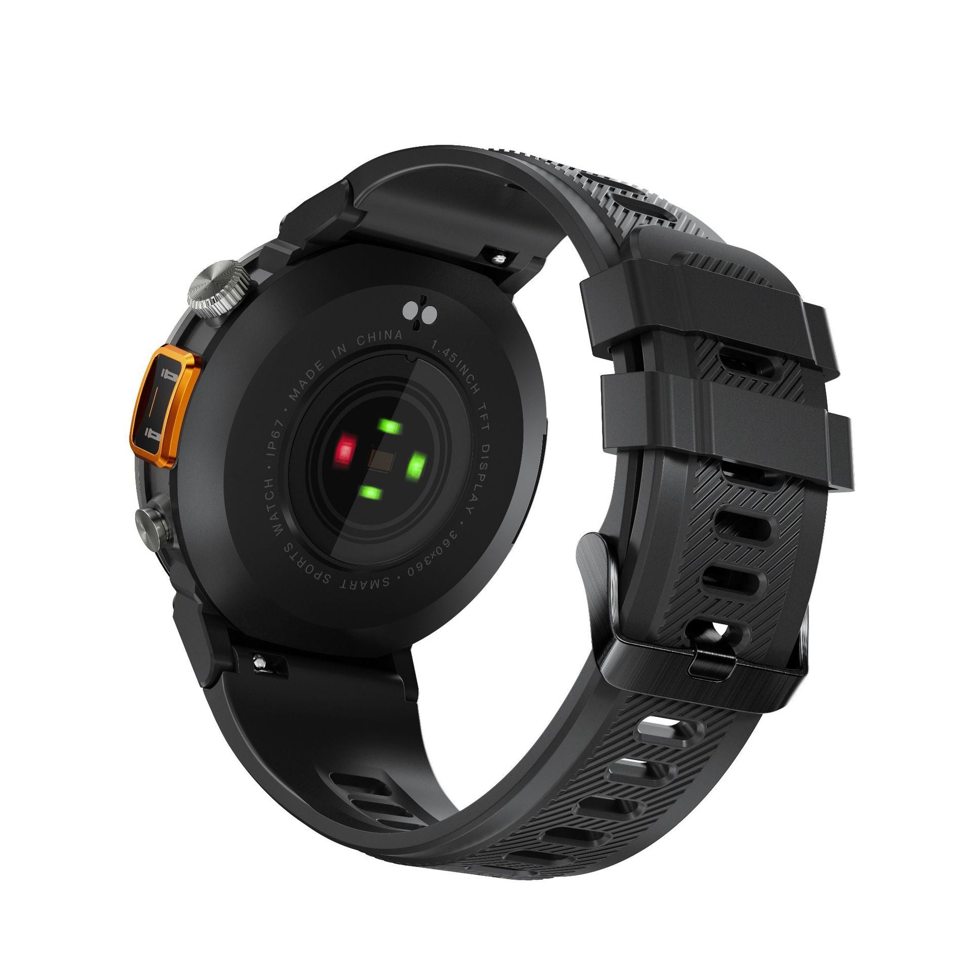 Torcia LED con schermo da 145 pollici e orologio intelligente Bluetooth