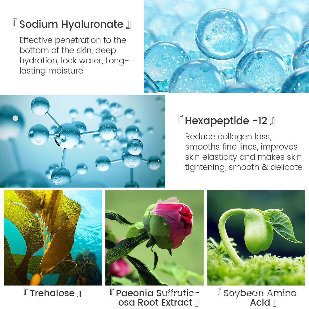 Hyaluronic Acid Face Serum With Anti-Aging Shrink Pore Whitening Moisturizing Face Cream Dry Skin Care