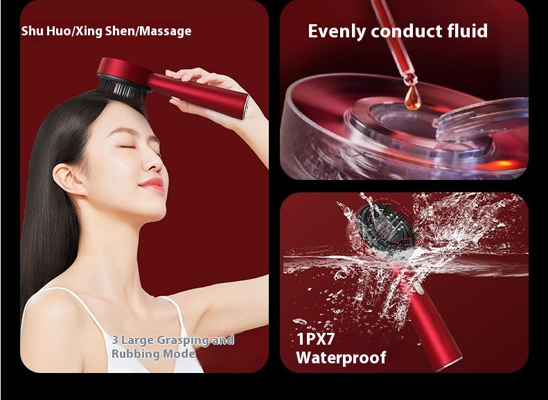Home Scalp Drain Comb Red Light Anti-slip Hair Care Multi-functional Massage Comb