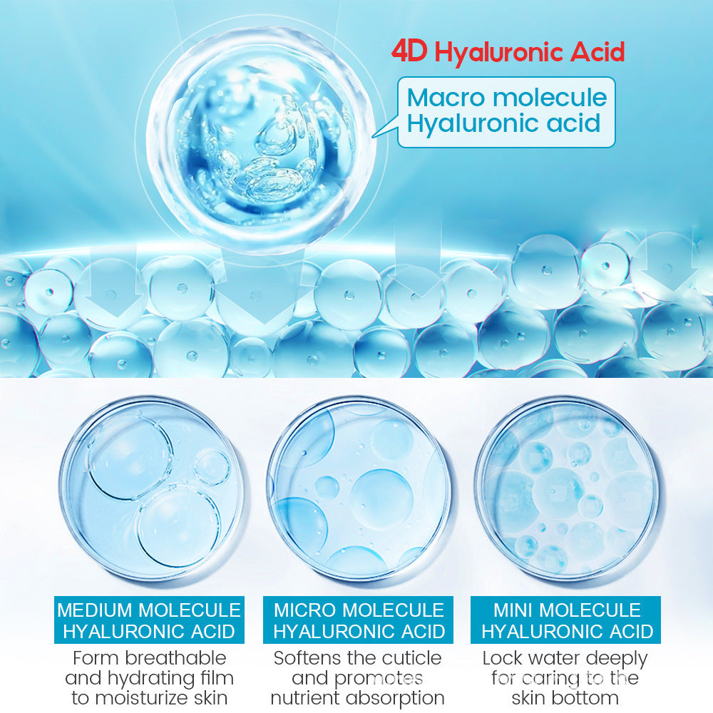Hyaluronic Acid Face Serum With Anti-Aging Shrink Pore Whitening Moisturizing Face Cream Dry Skin Care