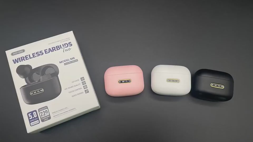 Bluetooth Headset M8 Dual Ear Stereo Touch Mode Wi